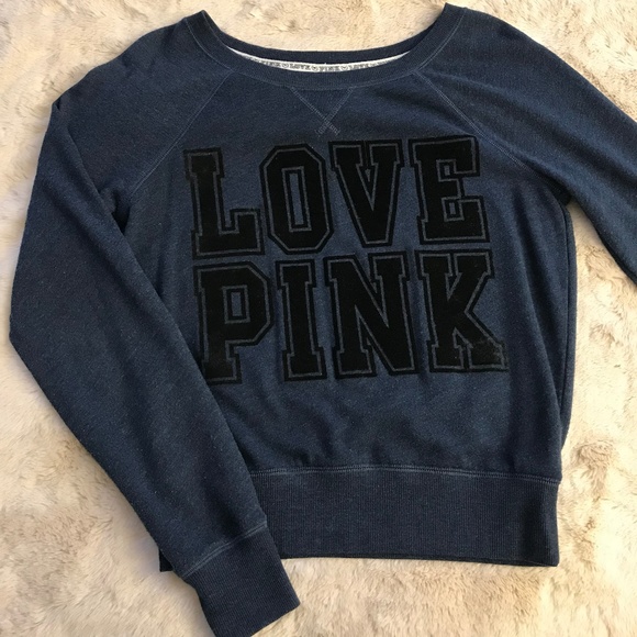 PINK Victoria's Secret Tops - PINK Victoria's Secret Long Sleeve Crewneck